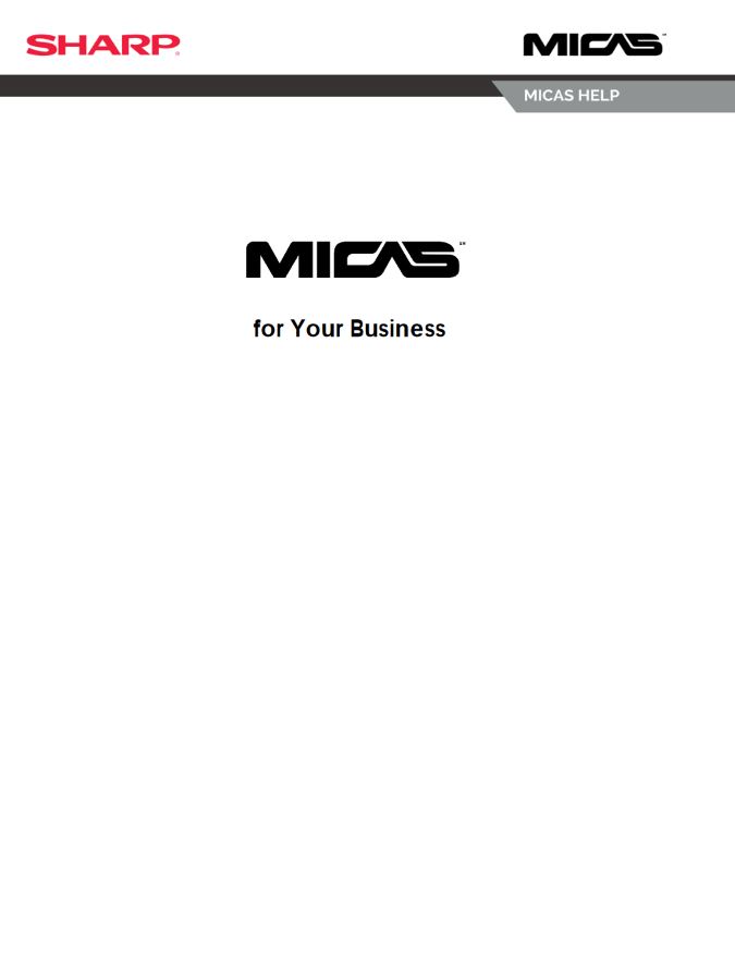 MICAS White Paper, Sharp, Advanced Office Copiers, Cleveland, Akron, Ohio, OH, Copier, Printer, MFP, Sharp, Kyocera, KIP, HP, Brother