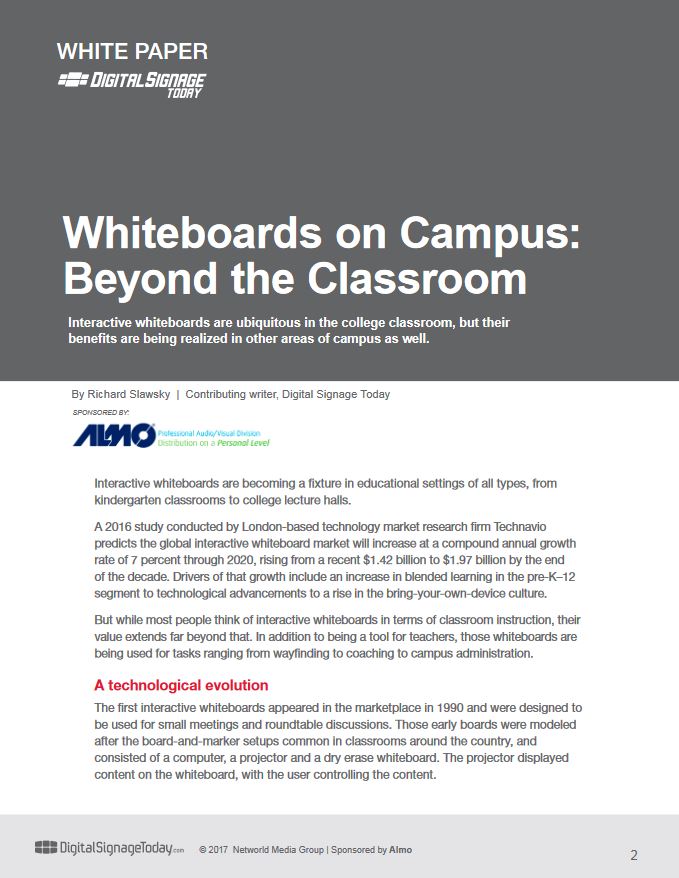 Whiteboards On Campus Beyond The Classroom White Paper, Sharp, Advanced Office Copiers, Cleveland, Akron, Ohio, OH, Copier, Printer, MFP, Sharp, Kyocera, KIP, HP, Brother