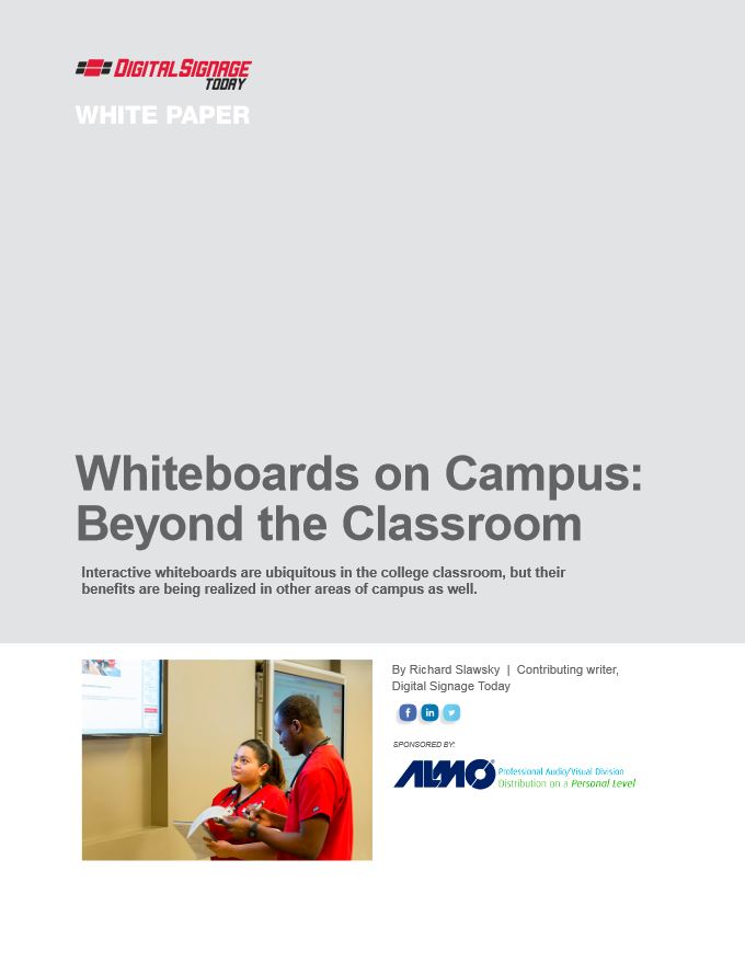 Whiteboards On Campus Pdf Cover, Aquos board, Sharp, Advanced Office Copiers, Cleveland, Akron, Ohio, OH, Copier, Printer, MFP, Sharp, Kyocera, KIP, HP, Brother